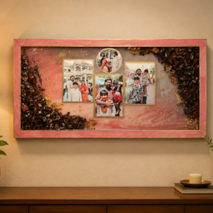 Resin Family Photo Frame, handmade by Shree Art Studio