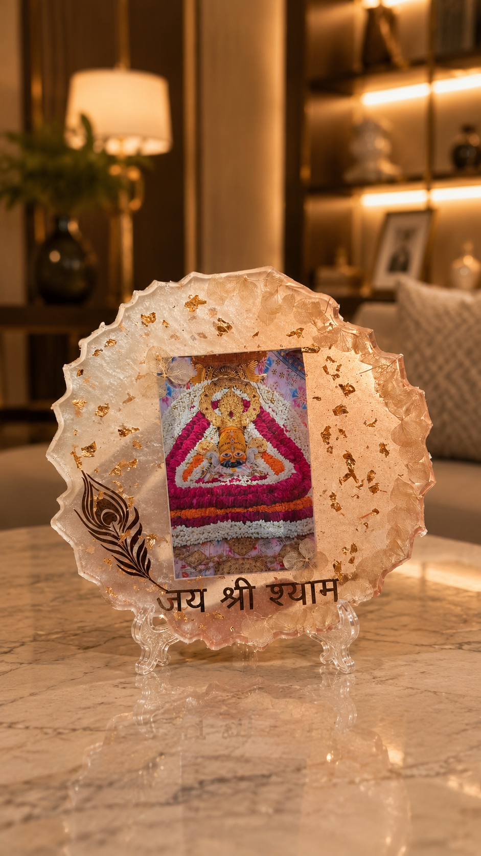 Shyam Baba Resin Art Frame, handmade by Shree Art Studio