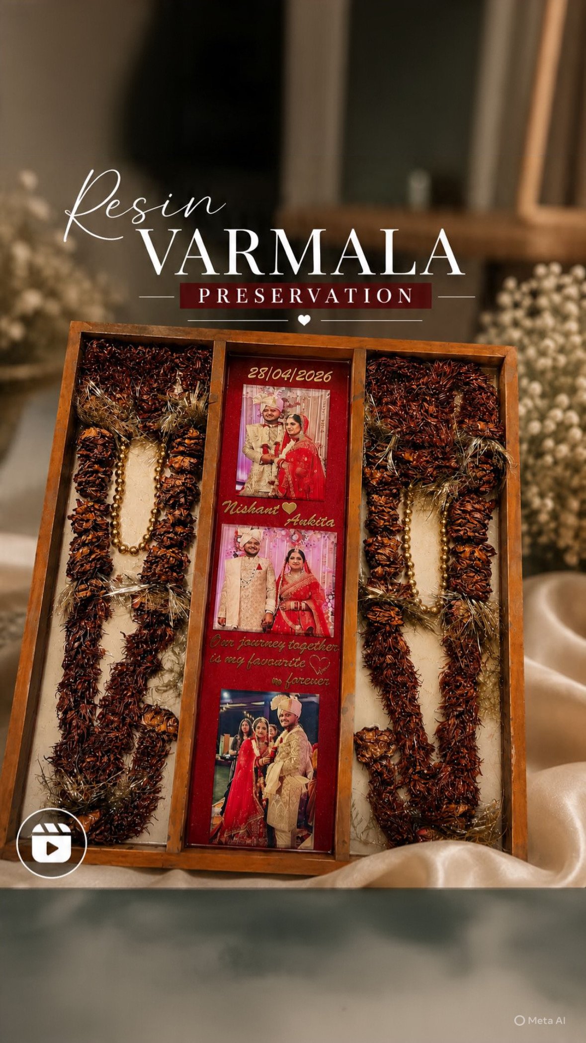 Varmala Preservation Resin Frame - Image 3