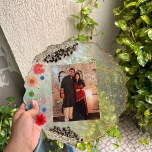 Handmade resin photo frame gift for Raksha Bandhan